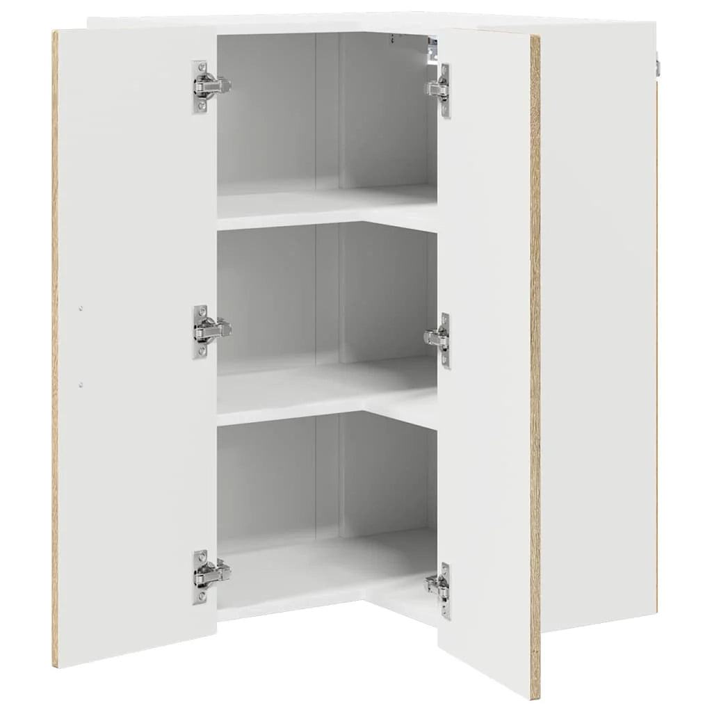 Mobile da cucina moderno pratico contenitore 57 x 57 x 80 cm realizzato in legno ingegnerizzato di rovere Sonoma 02_0054094