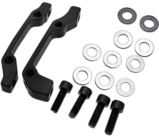 Adattatore per caliper freno a disco per bicicletta da mountain bike e bicicletta da corsa 2 pezzi