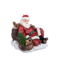 Statuina Babbo Natale Addormentato 14 cm in Resina