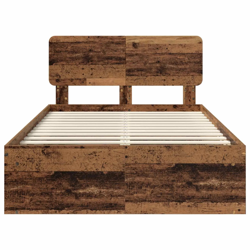 Struttura del letto Legno vecchio 120 x 190 cm Pino massello 3412112