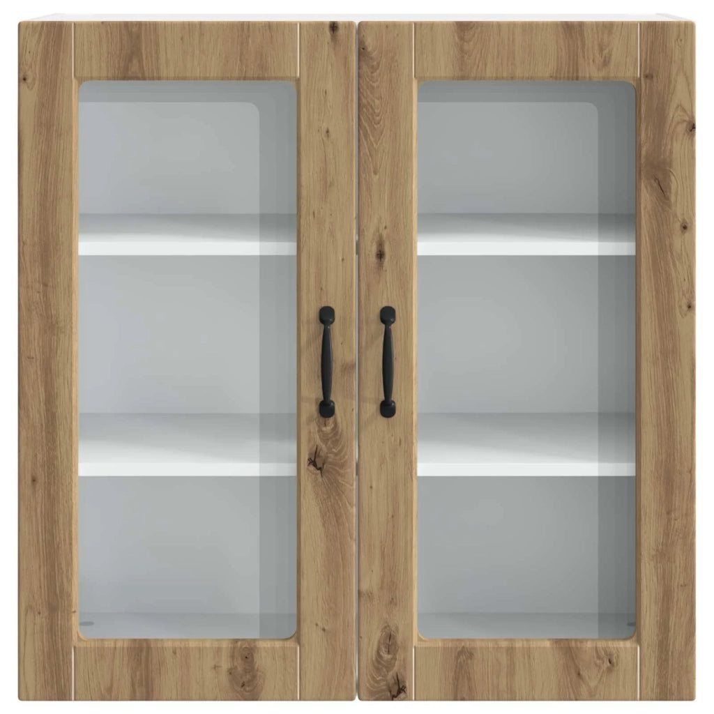 Mobile da cucina moderno a parete con vano contenitore interno 80 x 31 x 80 cm finitura rovere ingegnerizzato realizzato artigianalmente 02_0054417