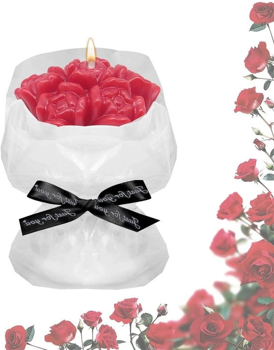 Decorazione da candela in forma di bouquet con profumo intenso - Ideale regalo per San Valentino, Madre, compleanno e matrimonio