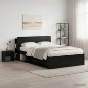 Testata del letto Nero 135 x 18,5 x 80 cm Legno ingegnerizzato 8001202