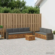 Set divani con cuscino 8 pcs Legno di Acacia Massello 3384128
