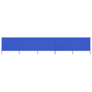 Paravento in tessuto a 5 pannelli 600 x 160 cm blu azzurro 02_0008826