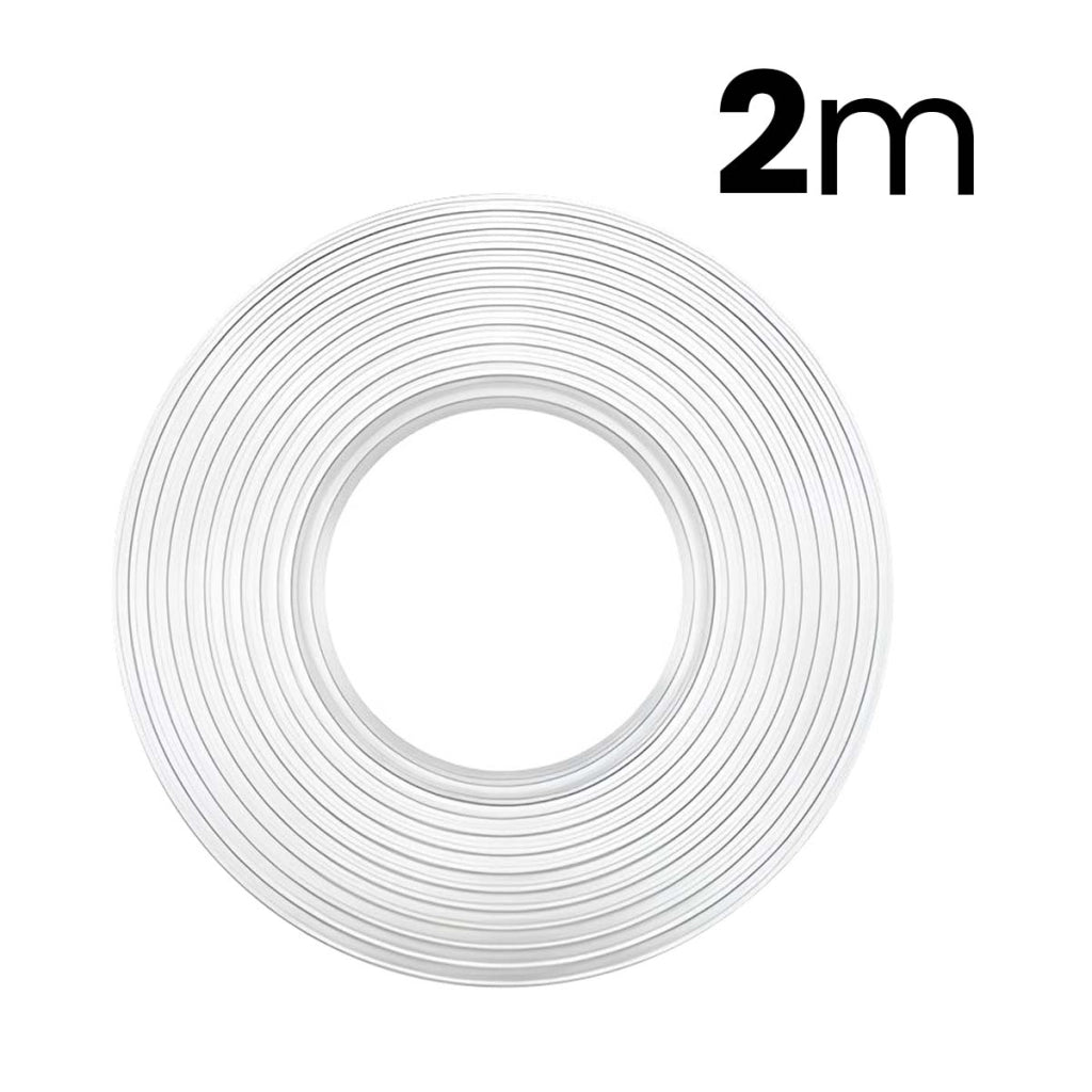 Nastro Adesivo Nano Tape Fissaggio Biadesivo 3cm x 2m e senza Perforazione Trasparente Avizar