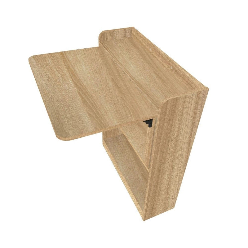 Scrivania tavolo pieghevole Plana colore rovere 64×56×H 82 cm