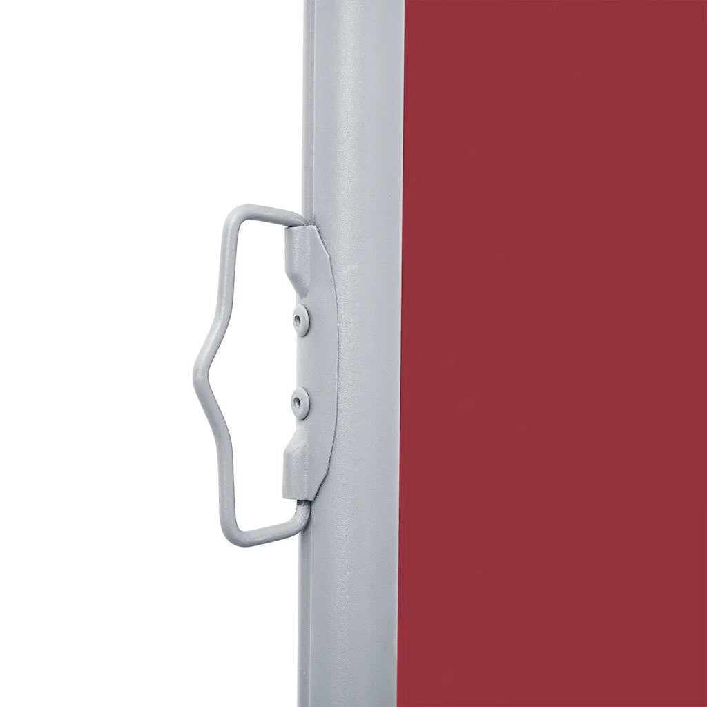 Tenda da Sole Laterale Retrattile Rossa 100x600 cm 48447