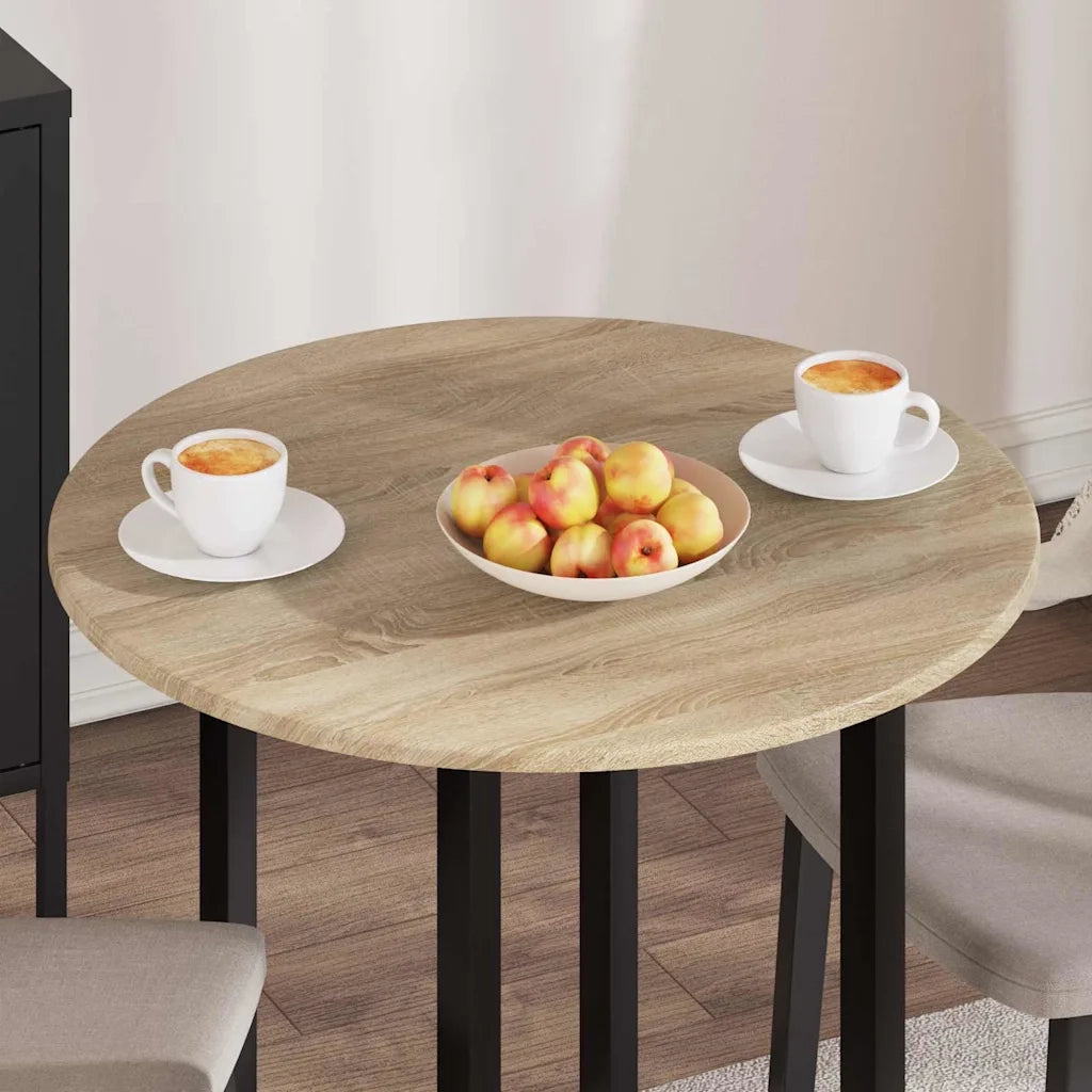 Piano del tavolo rovere sonoma Ø 70 x 1,5 cm Legno multistrato 880413