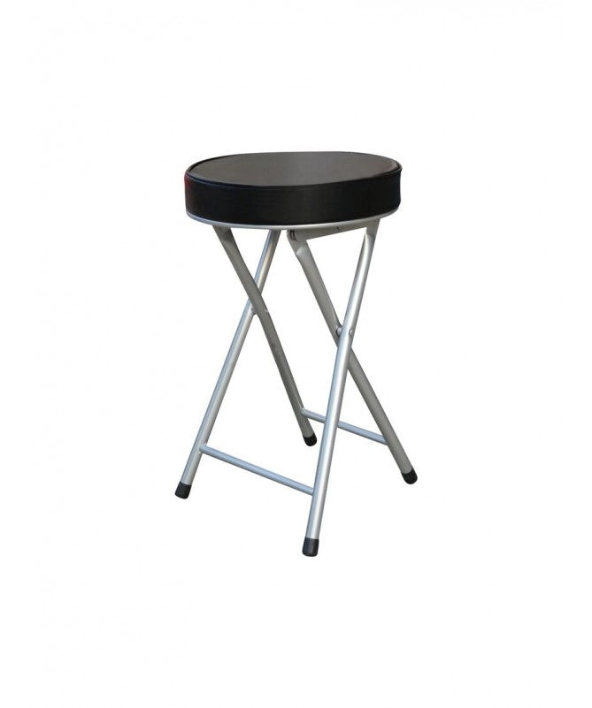 SET 6 SGABELLO PIEGHEVOLE MONOCOLORE NERO OGD