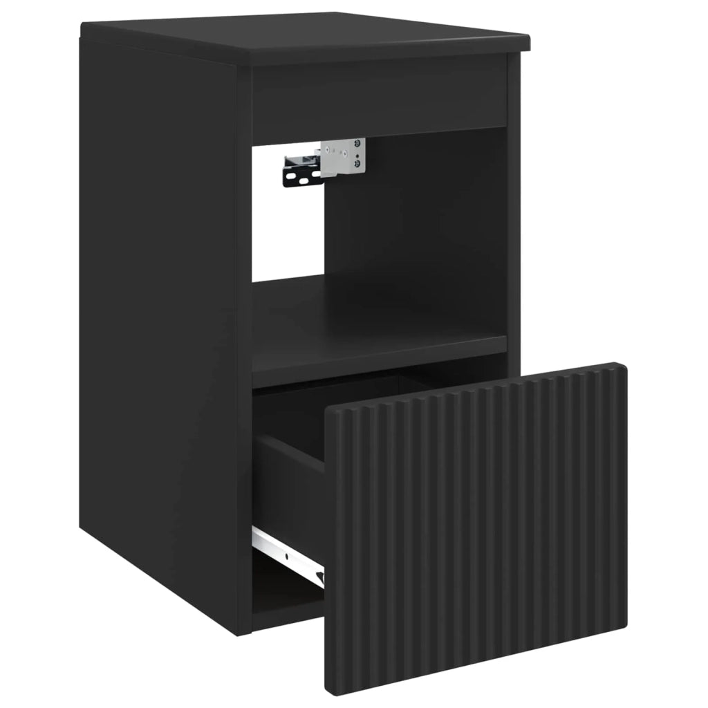 Mobile da Bagno Nero 30 x 44,5 x 50 cm Legno ingegnerizzato 890503