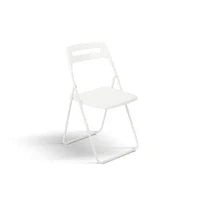 PAZZO DESIGN Sedia pieghevole Peter Bianca set da 6 sedie struttura in metallo