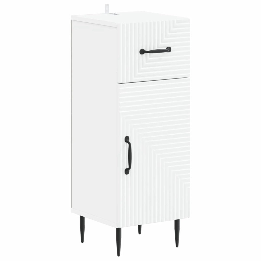 Mobiletto da Bagno HAARLEM Bianco 30 x 31 x 80 cm 896825