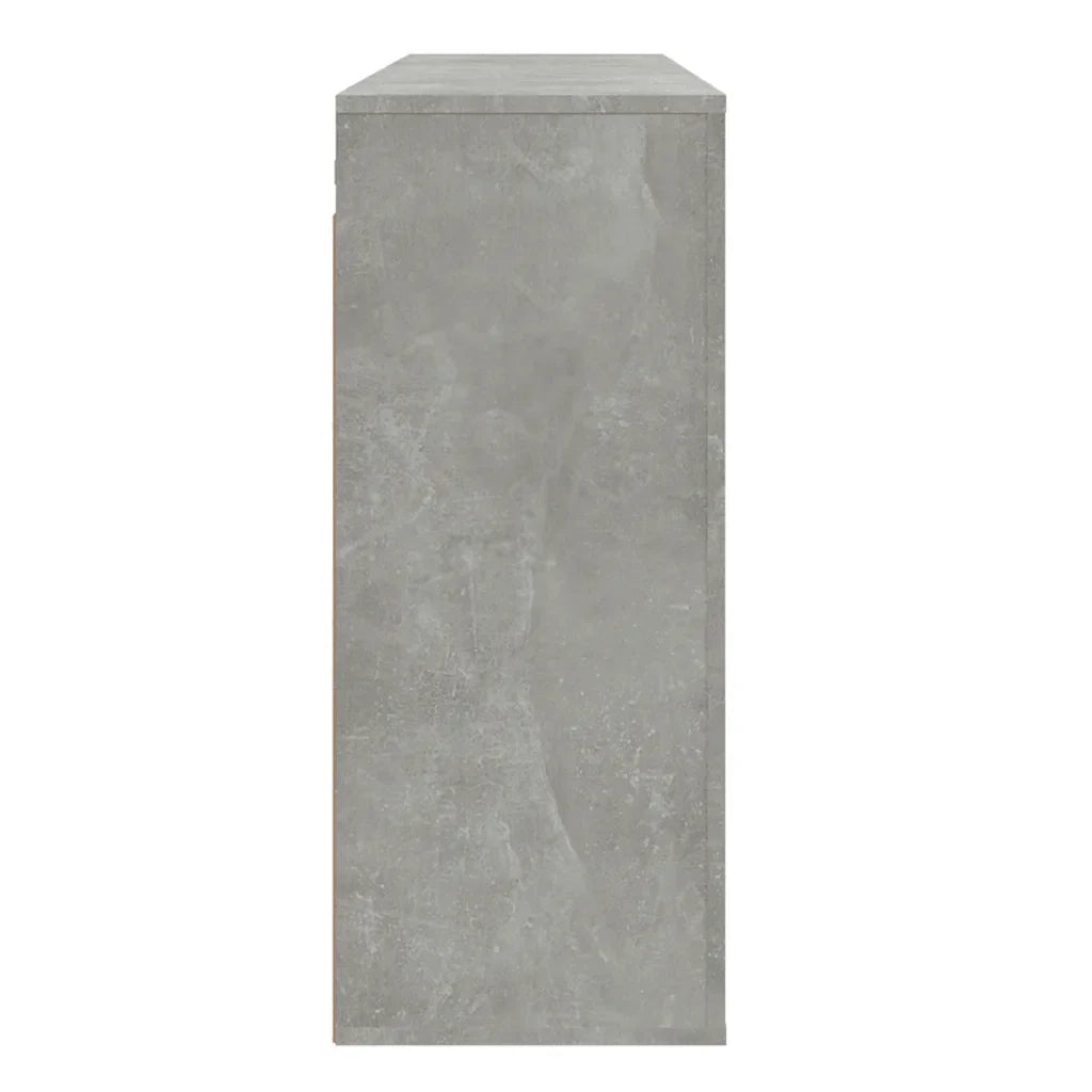 Mobile contenitore a parete pratico 80 x 33 x 80 cm legno composito grigio cemento 02_0048277