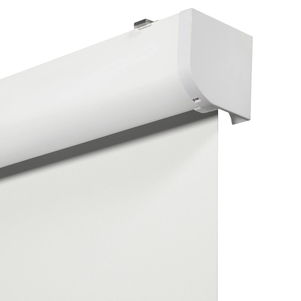 VIEWTEX Tenda a rullo motorizzata con cassetto Oscurante/Termico Bianco 105 X 190cm - Made in Europe - 5 anni di garanzia