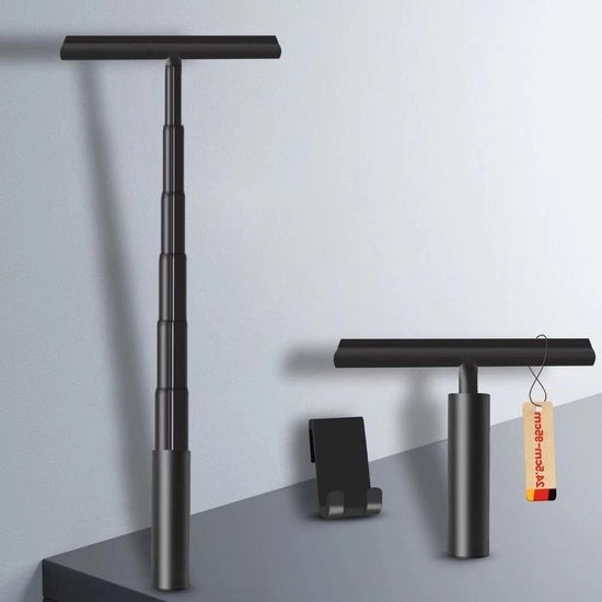 Docciaschiuma per bagno da trekking 235 - 95 cm larghezza doccia schiuma staccabile nero - contenitore per schiuma doccia - doccia a vetro