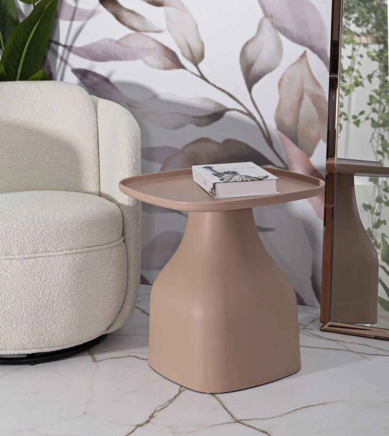 Tavolinetto Gea Rosa cm 48x48x50 Design Moderno Elegante