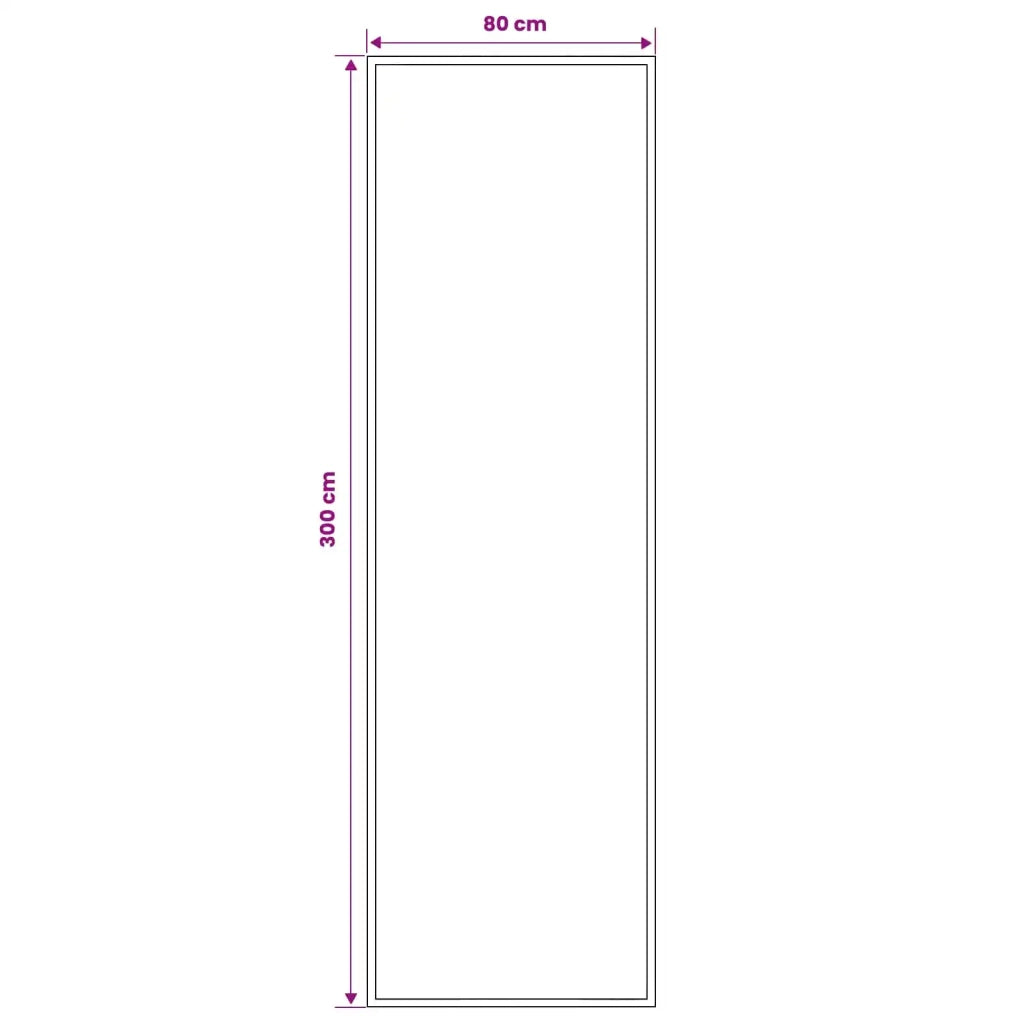 Tappeto Runner FLORNES Tessuto Ocra 80 x 300 cm PP 7 mm 42057348