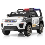 Auto elettrica della polizia 103 x 65 x 555 cm batteria a lunga durata funzioni di sicurezza per i genitori bianco moderno 20_0014636