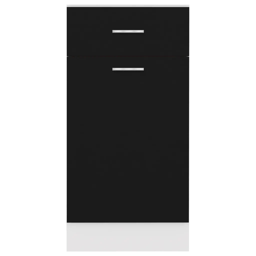 Armadio Inferiore Cassetto Â“LyonÂ” Nero 40x46x81,5cm