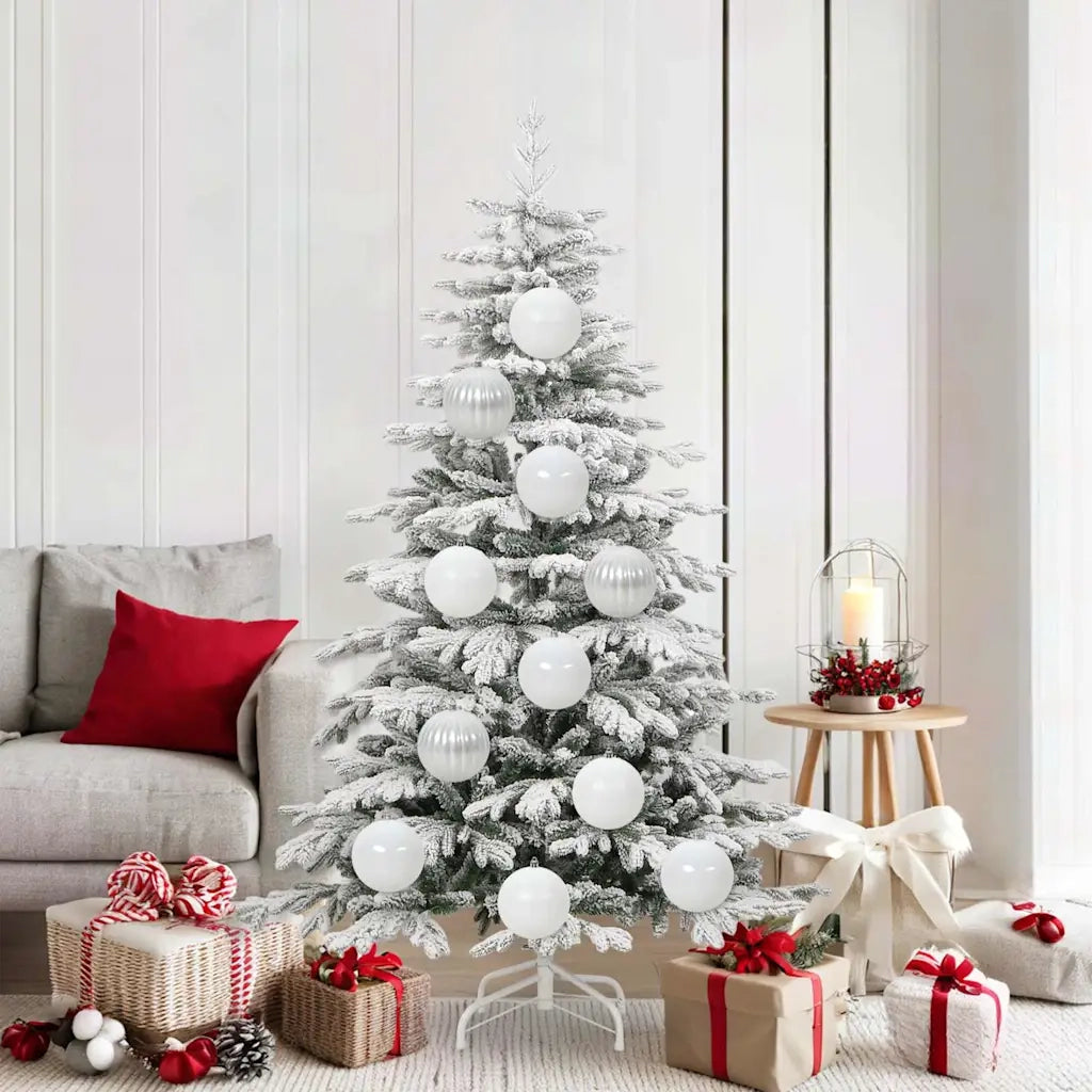 Set di palline di Natale XL 9 pcs Bianco Plastica