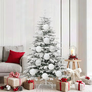 Set di palline di Natale XL 9 pcs Bianco Plastica