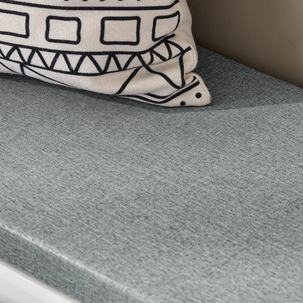 Scarpiera con seduta Panca con vano contenitore scarpiera con ante scorrevoli Bianco 90x35x46cm FSR133-K-W