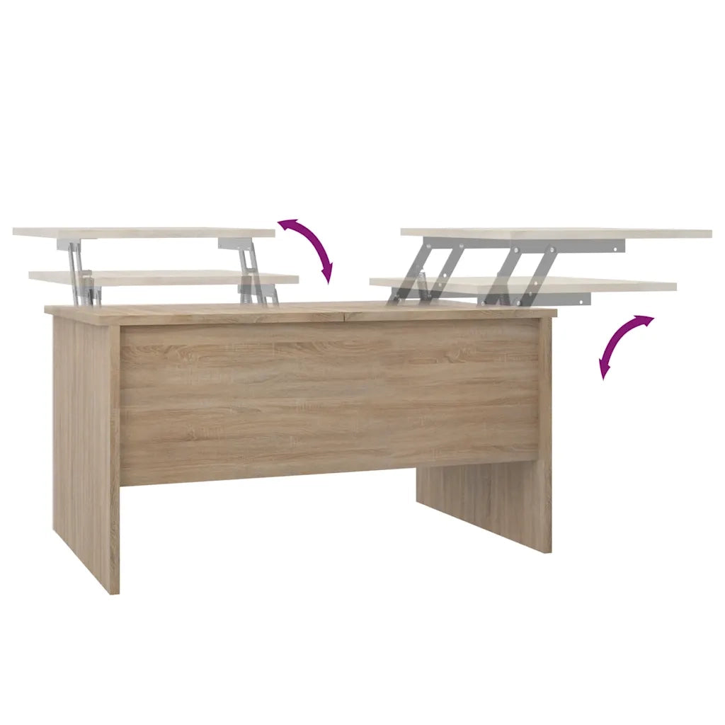 Tavolino Salotto Rovere Sonoma 80x50x42,5 cm Legno Multistrato 809731