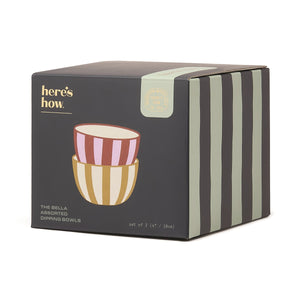 Set da 2 ciotole" Bella" per salse - Ocra & Ruggine