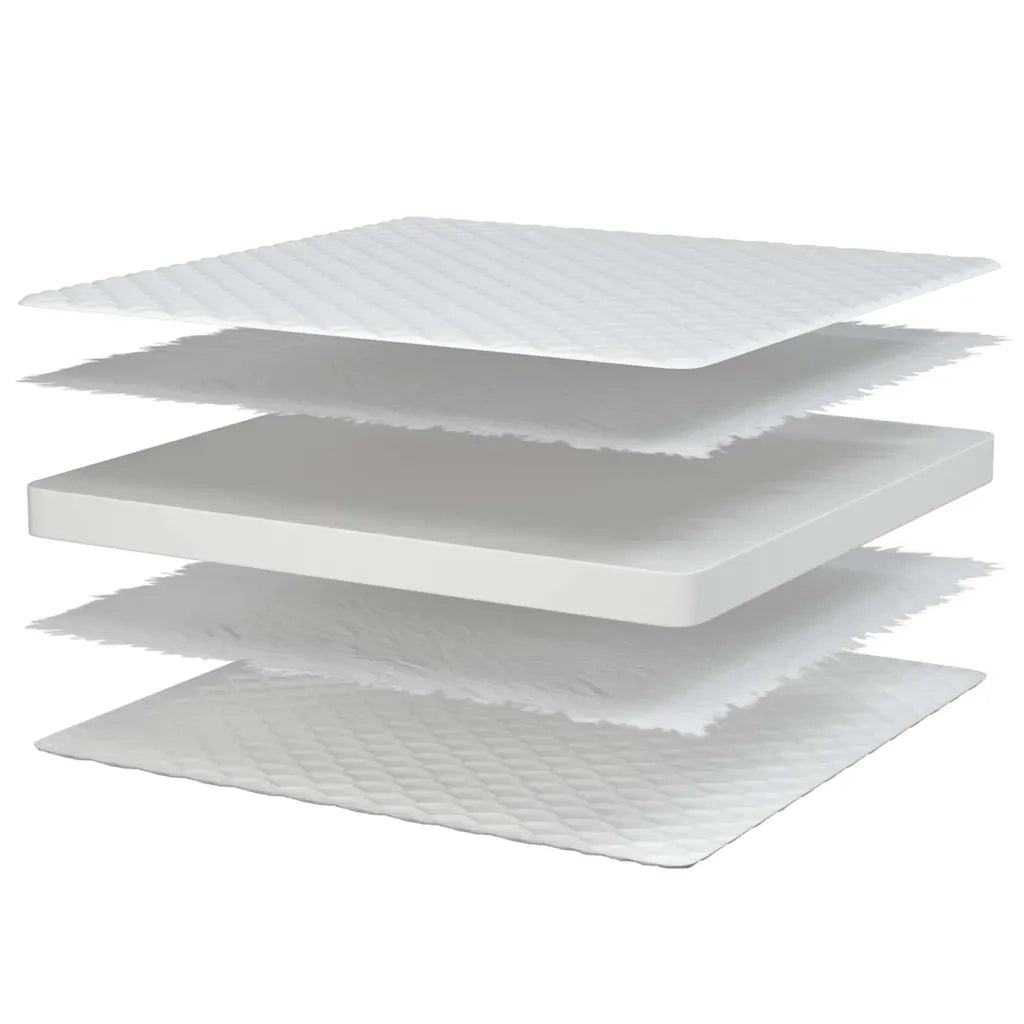 Materasso Viscoelastico Bianco 80x200x17 cm Morbido 4013417