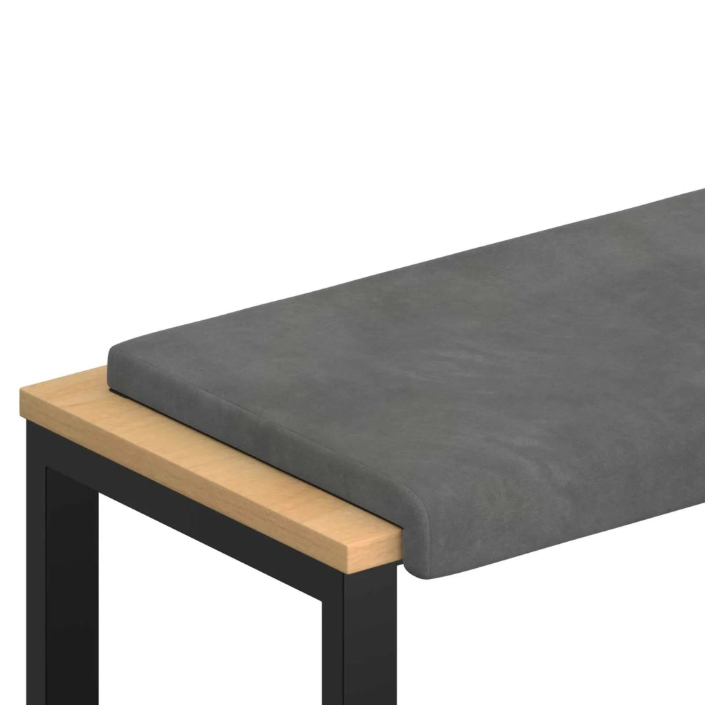 Cuscino per panchina Velluto (V) Grigio Scuro Profondità 35 cm 42043330