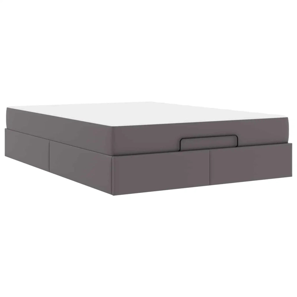 Struttura letto con materasso Altro 2 pcs Grigio PVC 3399427