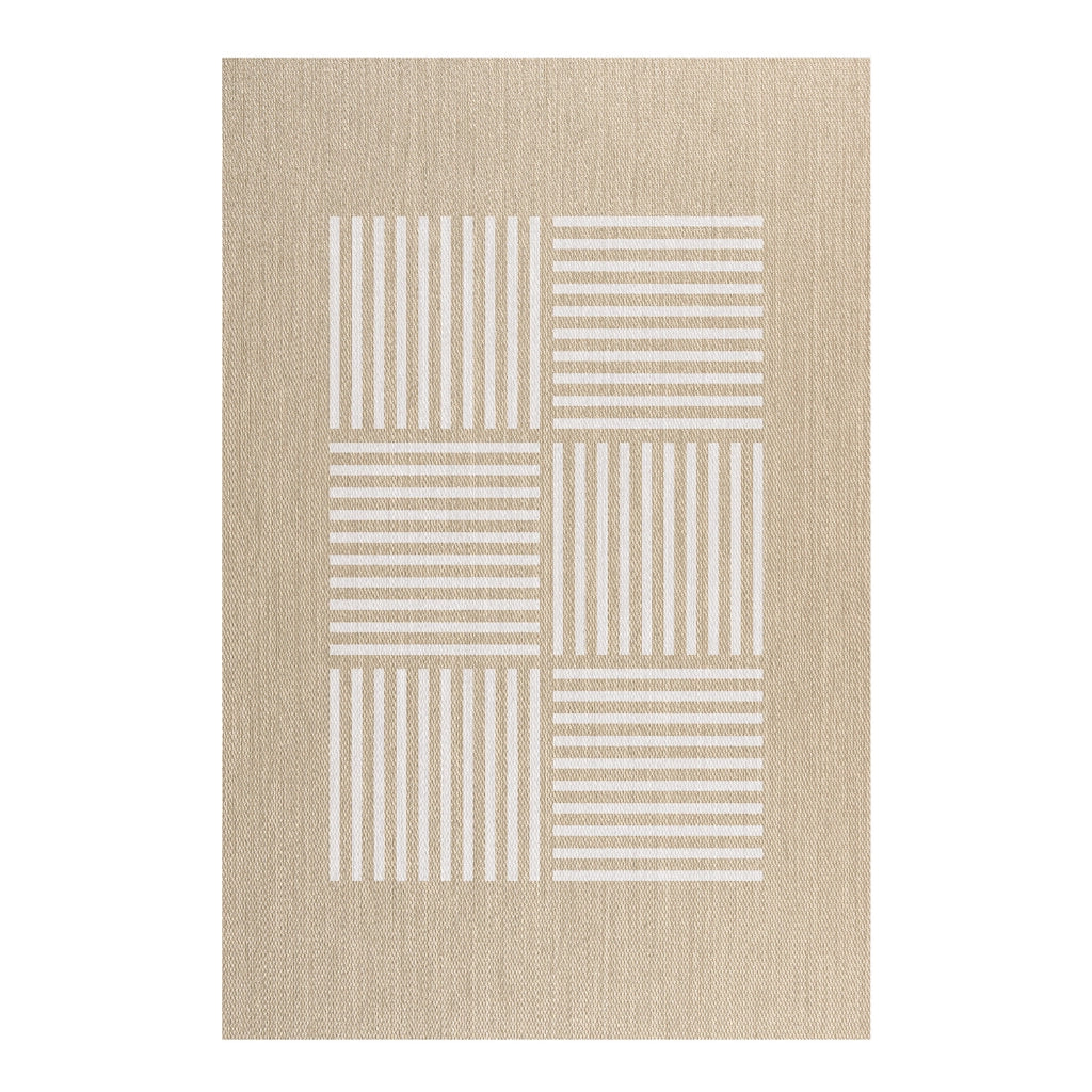 Tappeto vinilico di alta qualità linee bianche 80x150