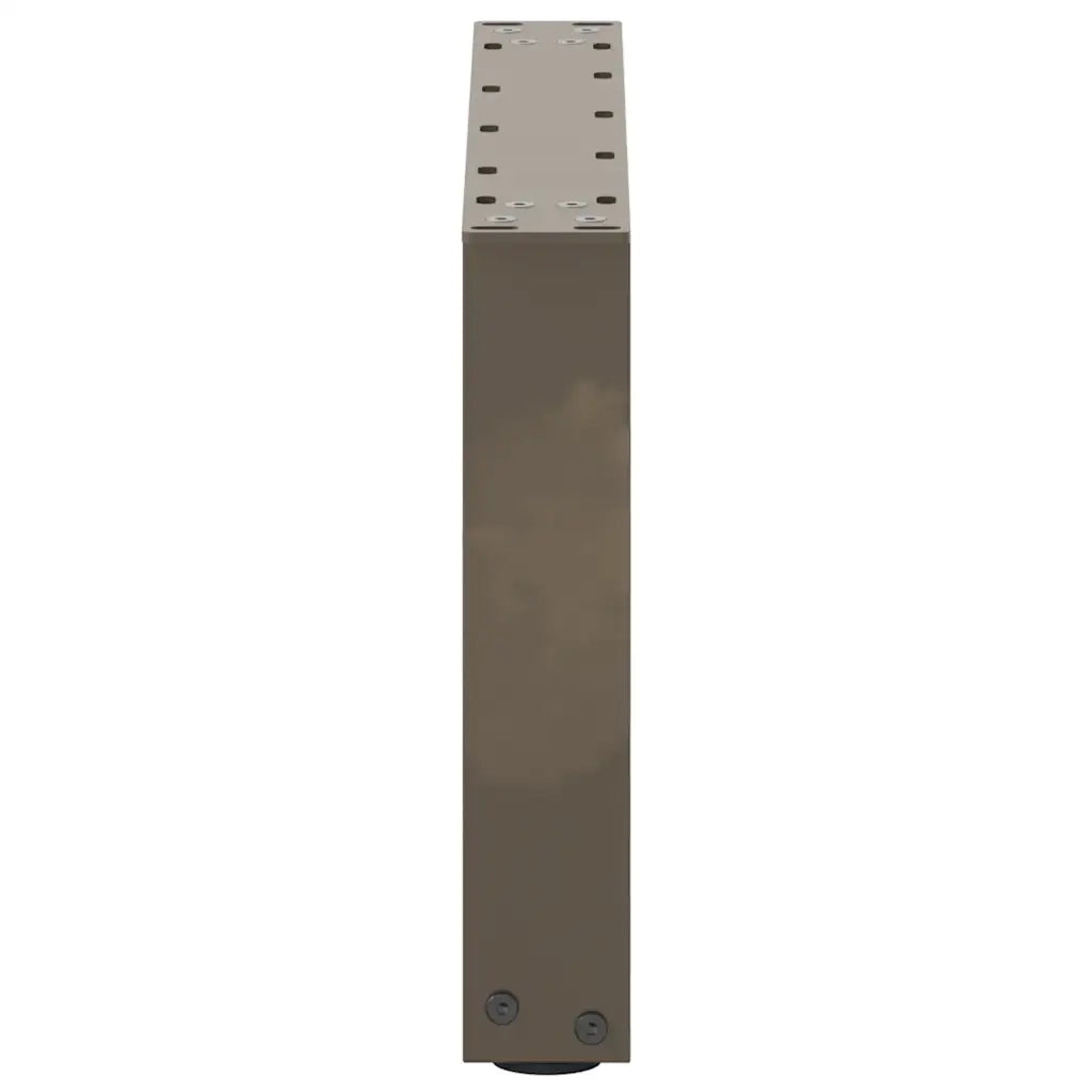 Gambe per Tavolino da Caffè a Forma di U 2 pz Acciaio Naturale 50x(30-31) cm Acciaio 4013139
