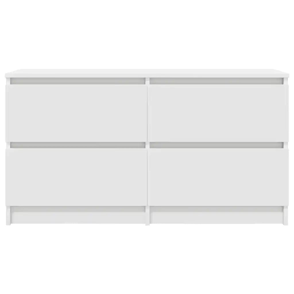 Mobile Porta TV Bianco 100x35x54 cm in Legno Multistrato 861796
