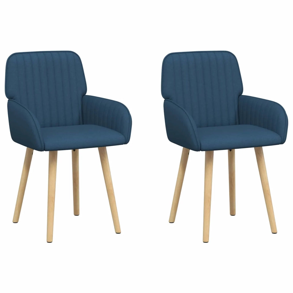 Sedie da pranzo 2 pcs Tessuto Blu 56,5 x 50 x 87,5 cm 42034292