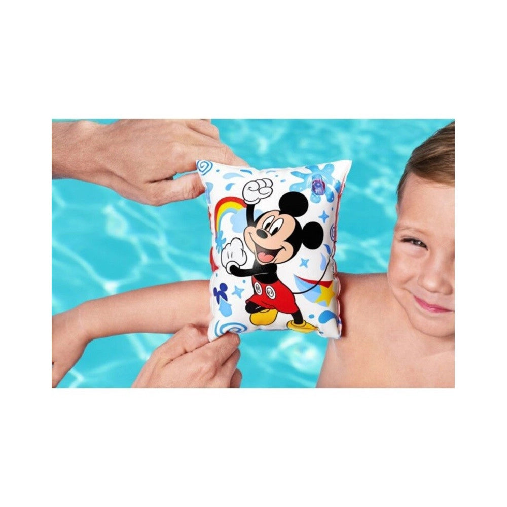 Trade Shop - Braccioli Topolino Mickey E Gli Amici Del Rally 23x15cm Bambini 3-6 Anni 91002 -