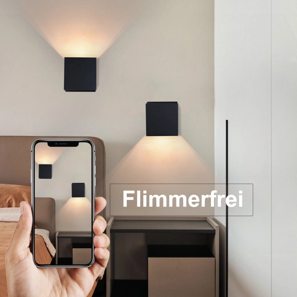 ZMH Applique da parete per esterni impermeabile IP65 con fascio regolabile verso l'alto o verso il basso 3W