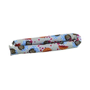 Parafreddo per porte a salamino, cotone fantasia, 8x140 cm