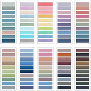 2000 pezzi di adesivi per fogli, 10 stili di adesivi per fogli multicolori, adesivi per note, etichette adesive descrittabili per uso domestico, scolastico e ufficio.