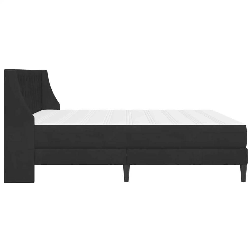 Struttura letto con materasso Nero 200 x 200 cm Velluto 3414823