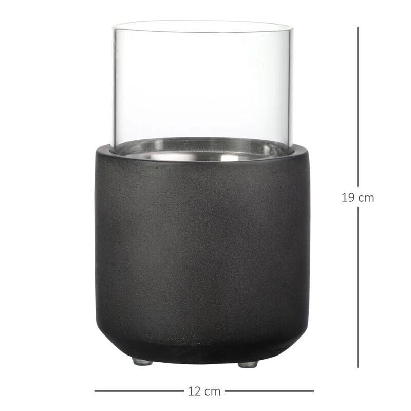 CAMINO A BIOETANOLO DA TAVOLO CON SERBATOIO DA 0.4L12X12X19CM GRIGIO SCURO