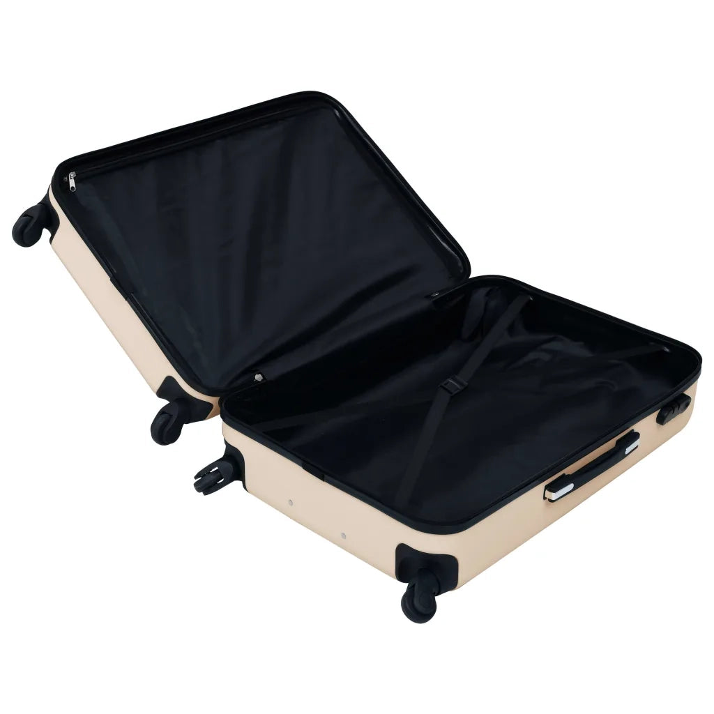Set Valigie Trolley a Custodia Rigida 2 pz Oro in ABS CFW1343366