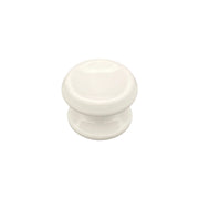 Pomolo fisso per porta SAGUATTI 866/80TB in alluminio bianco lucido