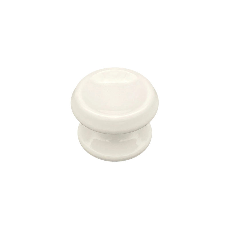 Pomolo fisso per porta SAGUATTI 866/80TB in alluminio bianco lucido