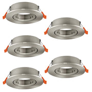 Faretto Incasso Moderno Barranco Gu10 Plastiche Grige 5 Luci Gu10 Ip20