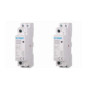 2 Pezzi Contattore AC 2P 20A 1NO+1NC 250V Occupa 1 Modulo DIN