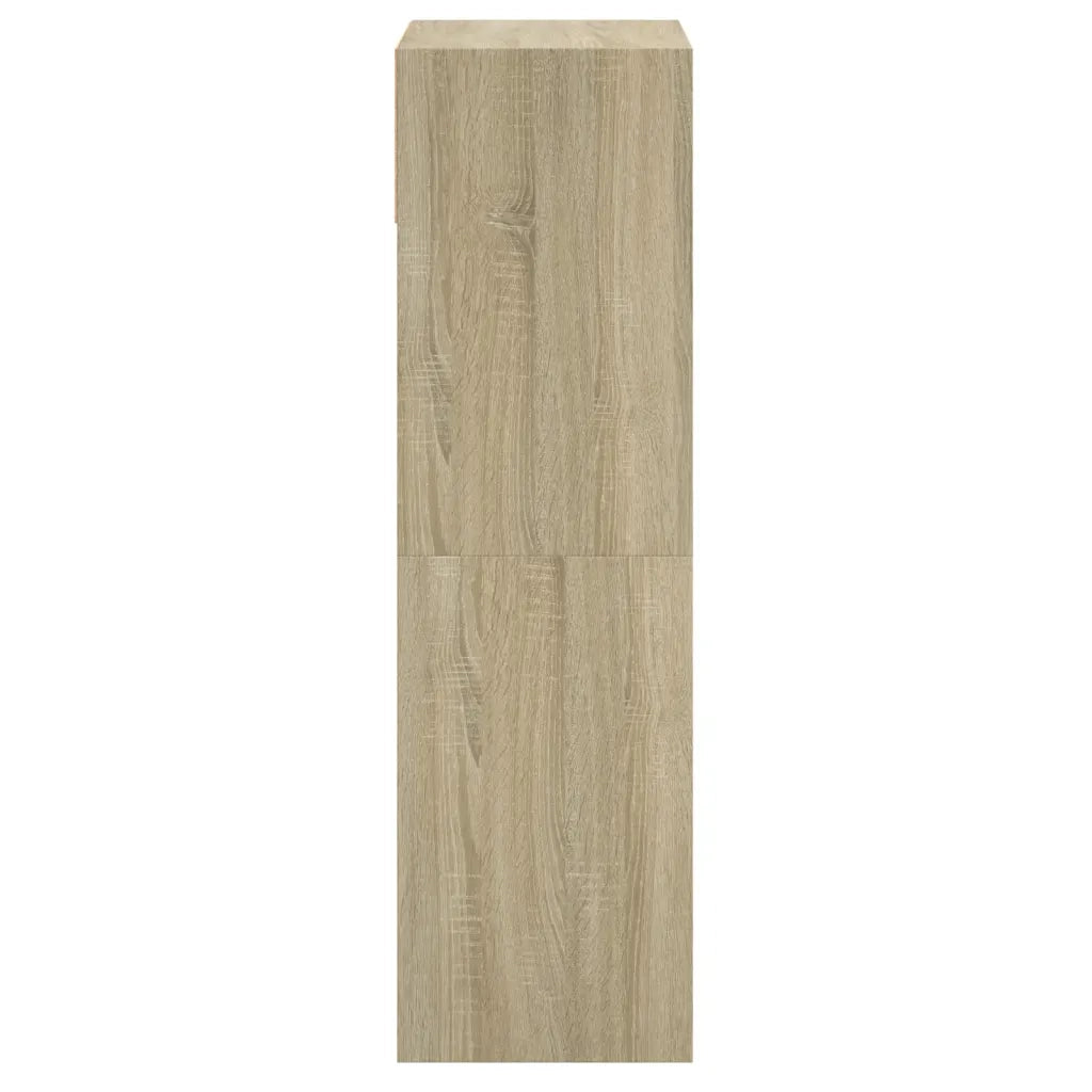 Scarpiera-Scaffale per scarpe Rovere Sonoma 60x34x116 cm in Legno Multistrato