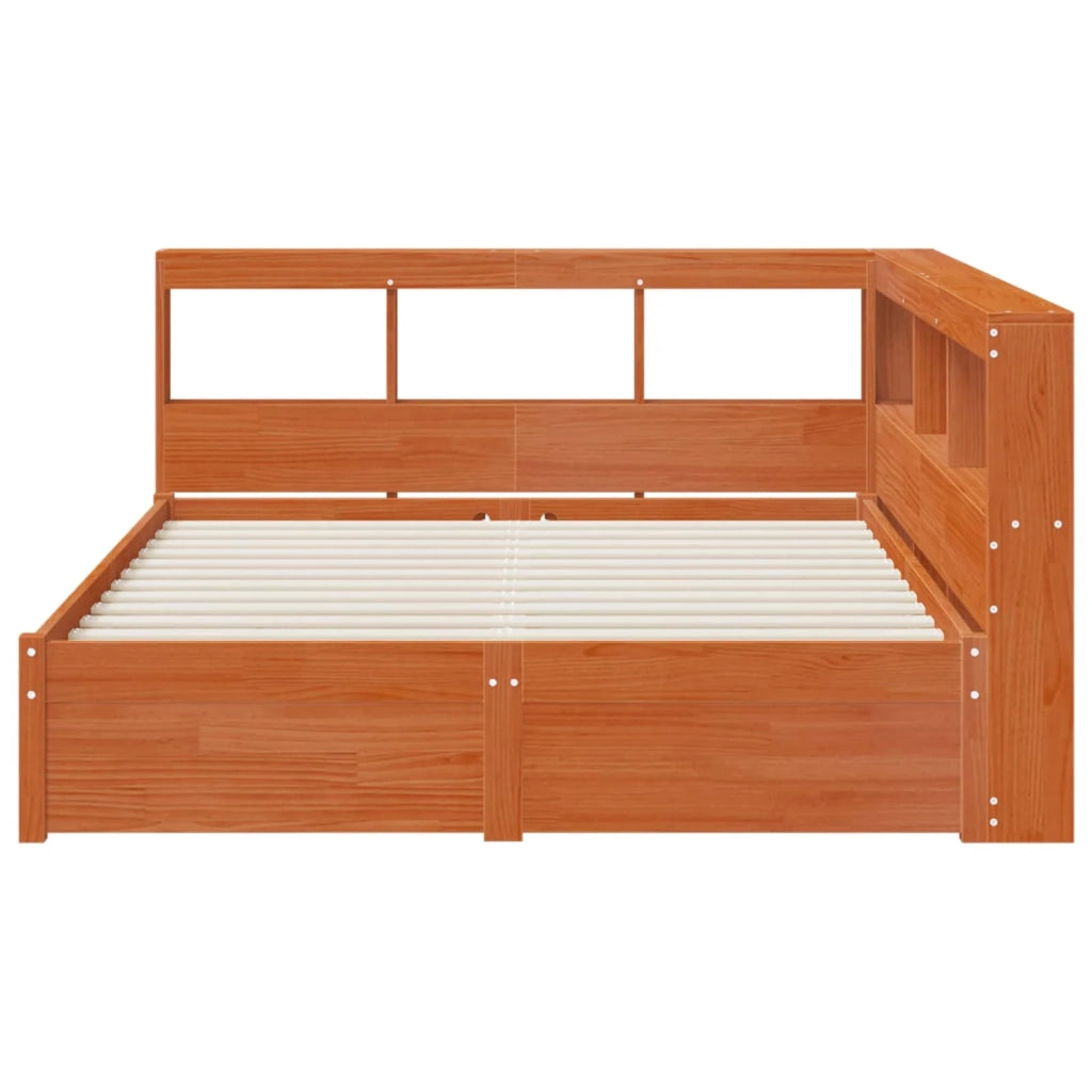 Letto Libreria con testiera Legno di Pino Massello 3423795