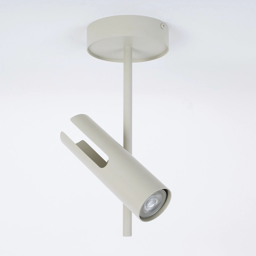 Sigma LEDA plafoniera rotonda grigio-beige 1xGU10 orientabile
